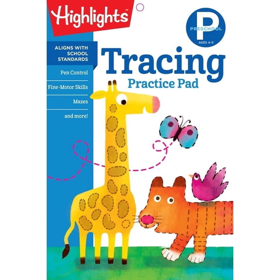 Highlights Learn on the Go Practice Pads Preschool Tracing, (Paperback)