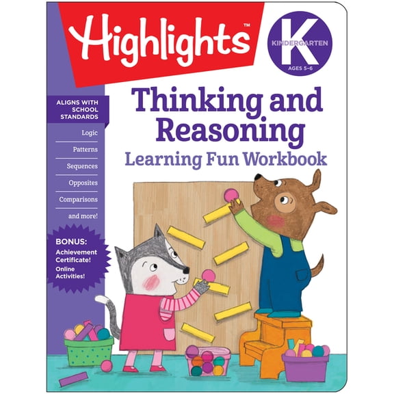 Highlights Learning Fun Workbooks Kindergarten Thinking and Reasoning, (Paperback)