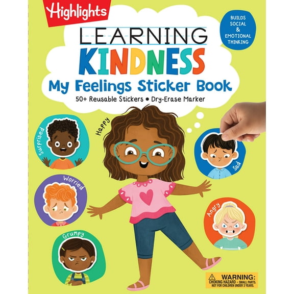 Highlights Learning Kindness Learning Kindness My Feelings Sticker Book, (Spiral-Bound)