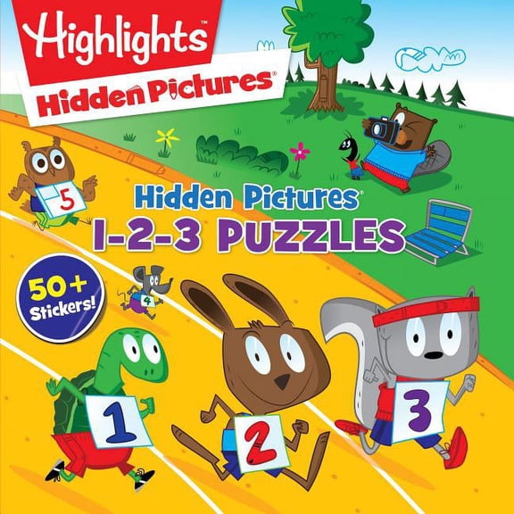Pre-Owned Highlights Puzzle Activity Fun: Hidden Pictures 1-2-3 Puzzles (Paperback)