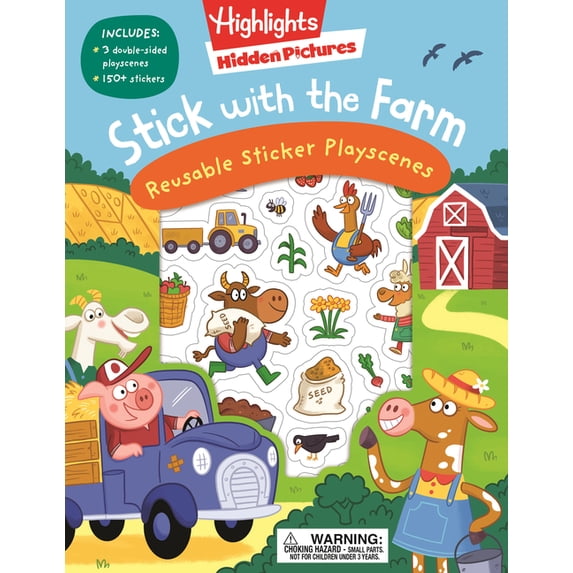Highlights Reusable Sticker Playscenes Stick with the Farm Hidden ...
