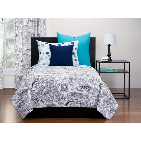 Highlights Under The Sea Hidden Pictures Twin Quilt