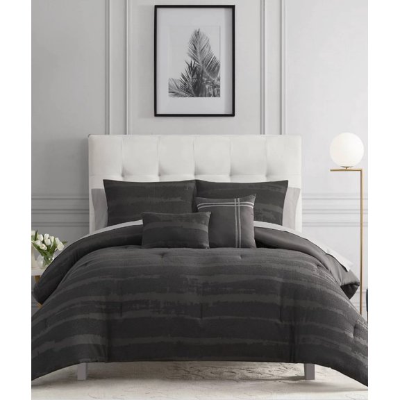 Highline Bedding Co. Hayden 9-Pc. Comforter Set, Queen- Grey
