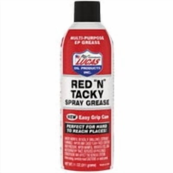 Highline Chemicals Lucas Oil Red N Tacky Grease Aerosol - Pack of 10
