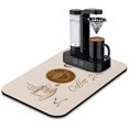 thumbnail image 1 of Highly Absorbent 19.5x12in Silicone Coffee Bar Mat - Anti-Slip for Safe Countertop Use, Perfect Fit for Coffee Makers, Espresso Machines and Coffee Pots, Coffee Drying Mat Unique Kitchen Decor Gift, 1 of 7