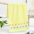 thumbnail image 1 of Highly Absorbent Cotton Bath Towels, Quick Drying, Lint Free, for Bath, Spa, and Guest Use, Yellow, by FAJHHA, 1 of 8