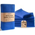 thumbnail image 1 of Highly Absorbent Cotton Dish Towels for Drying - Set of 6 Royal Blue Kitchen Towels - 18"X28" Lint Free Waffle Weave Cloth Linen Hand Bathroom Bulk Dishtowels, 1 of 3