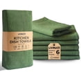 thumbnail image 1 of Highly Absorbent Cotton Dish Towels for Drying - Set of 6 Sage Green Kitchen Towels - 18"X28" Lint Free Waffle Weave Cloth Linen Hand Bathroom Bulk Dishtowels, 1 of 2