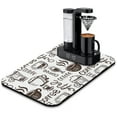 thumbnail image 1 of Highly Absorbent Diatom Mud Coffee Mat, 19.5x12in - Perfect Accessory for Coffee Makers & Espresso Machines, Coffee Drying Mat Typography Print Enhances Countertops, 1 of 7