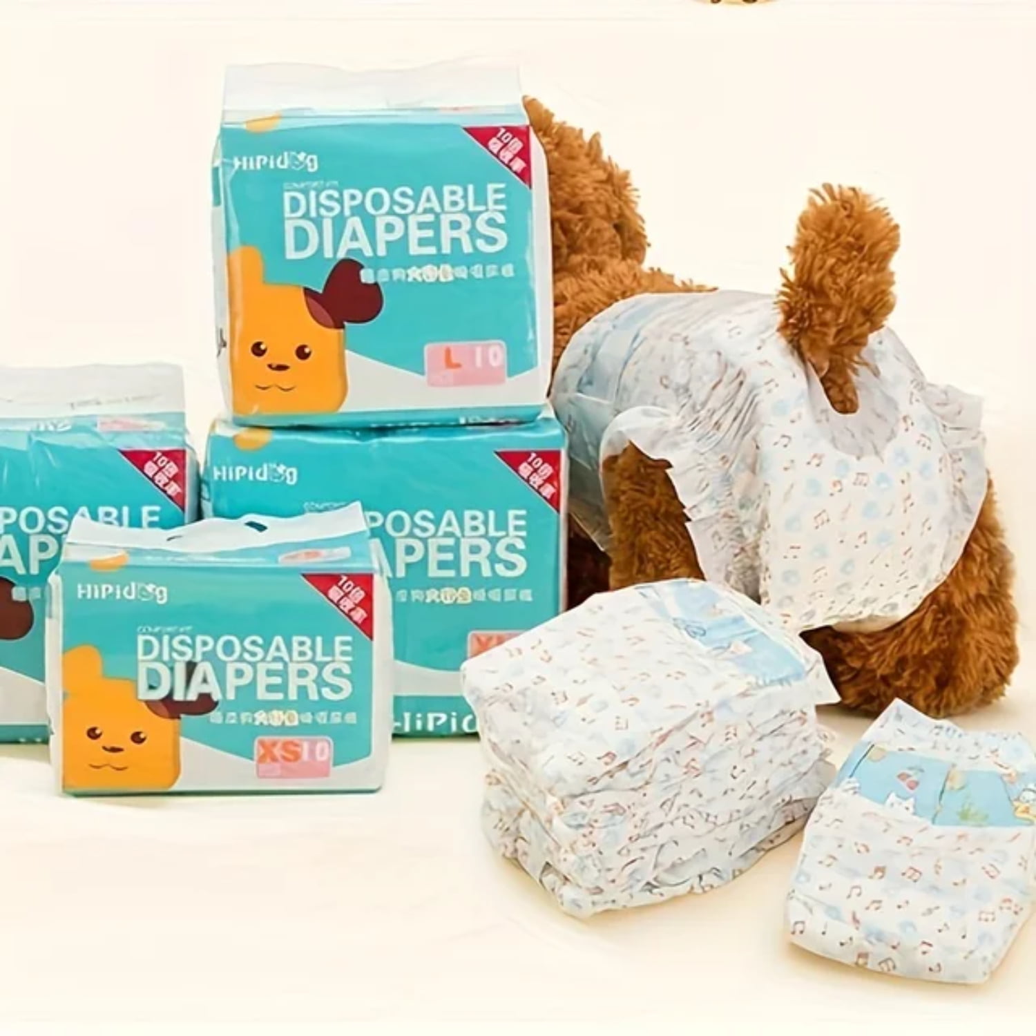 Highly Absorbent Super Disposable Diapers for Male Dogs and Bitches
