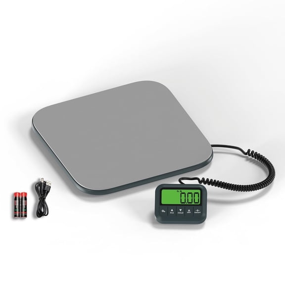 Highly Accurate Shipping Scale, 440LB Digital Heavy Duty Postal Steel Platform Postage Scale with Hold/Tare/LCD Display,Large for Packages,Luggage,Small Business and Home