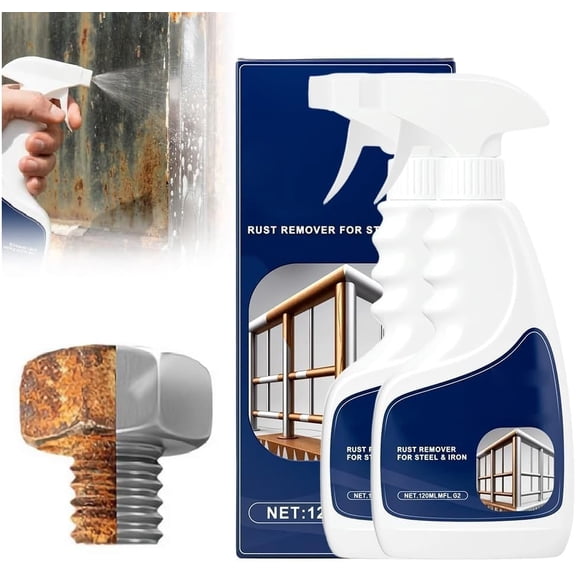 Highly Concentrated Rust Remover, Powerful Rust Removal Heavy Duty Metal Cleaner, Multipurpose Rust Remover Spray for Tools,Stainless Steel,Automotive Part