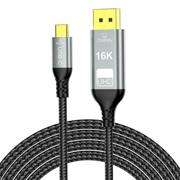 Highly Definition 2.1 Cable from USB C for 240Hz 60Hz Refreshing Rates Gaming Video Editing on Computer Monitors