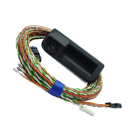 Highly Definition 720P Trunk Handle Rear View Camera 140 Degree Wide Angled Intelligent Guide Lines Quick Response Waterproof IP68 for Parking Safety