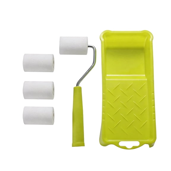 Highly Density Foam Roller with Frame, Tray Small Sponge Roller Painting Supplies For Craft And Homes Improvement Tasks