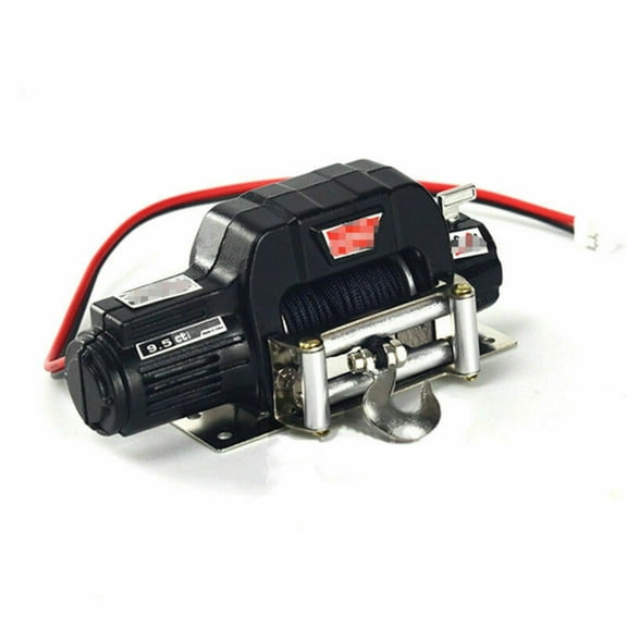 Highly Detailed 1/10 Warn Winch with Cast Aluminum Case for SCX10 D90 D110 TF2 TRX4 KM2 RC Cars