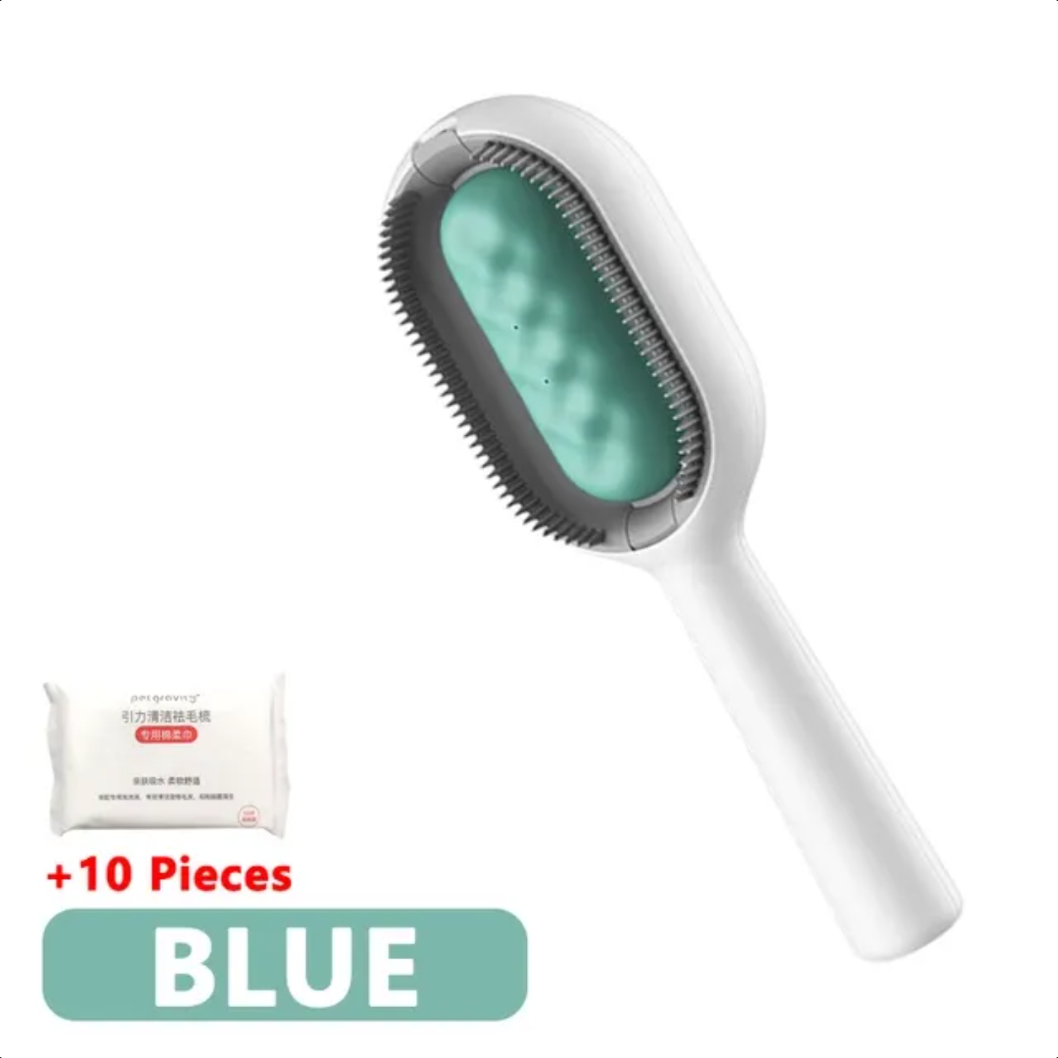 Image showcasing Highly Effective 3-in-1 Long Hair Remover Brush for Cat and Dog - Must ...