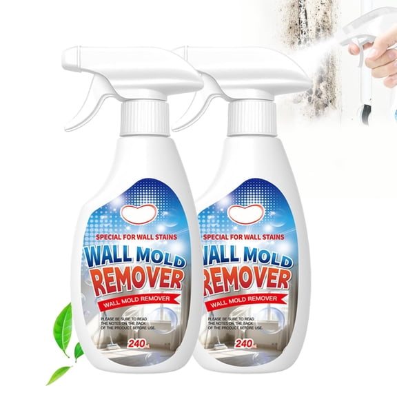 Highly Effective Mould Removal Spray Multi-Surface Wall Cleaner, 8.1 fl oz Formula for Dirt Dust Stains on Wood Tile Fabric Painted Walls