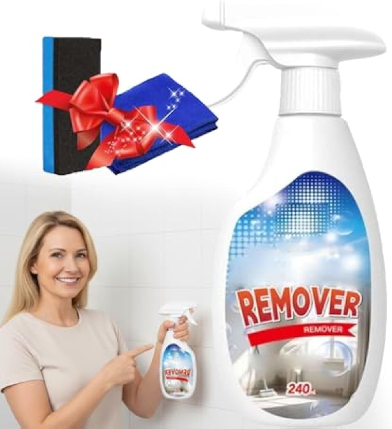 Highly Effective Removal Spray,8.12 fl.oz Wall Cleaner Spray (1PCS)