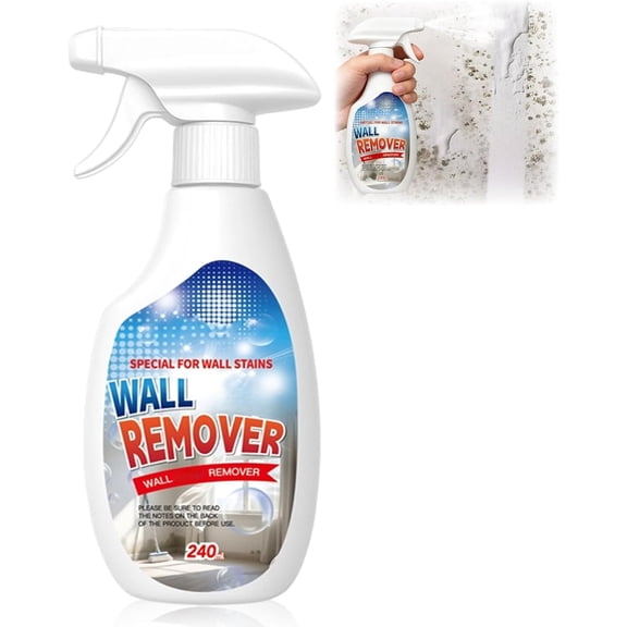 Highly Effective Removal Spray, Wall Cleaner Spray 8.46 Fl.oz, Multi-Surface Cleaning Solution, Dirt, Dust and Stain Remover, for Wood, Tile, Fabric, Bathrooms, Kitchens