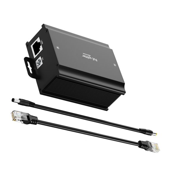 Highly Efficiency Outdoor Metal 48V to 36V 2A PoE Splitter Supporting Protocols for Camera and Access Point