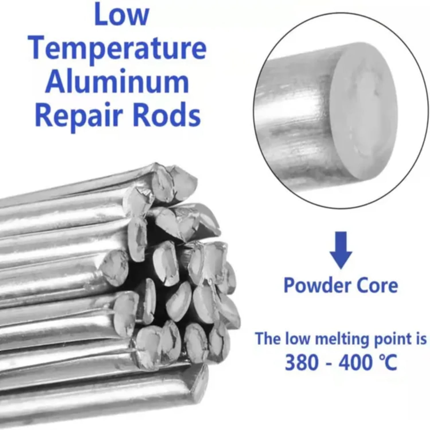 Highly Efficient Low Temperature Easy Melt Aluminum Cored Wire Solder
