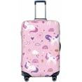 thumbnail image 1 of Highly Elastic Spandex Suitcase Cover Luggage Cover Protector Large Fits 25 to 28 Inch Girly Cute Unicorns Rainbows Clouds & Stars Prints, 1 of 6