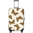 thumbnail image 1 of Highly Elastic Spandex Suitcase Cover Luggage Cover Protector Large Fits 25 to 28 Inch Monarch Butterflies Prints, 1 of 6