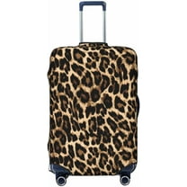 Highly Elastic Spandex Suitcase Cover Luggage Cover Protector Small Fits 18 to 21 Inch Leopard Skin Pattern Prints