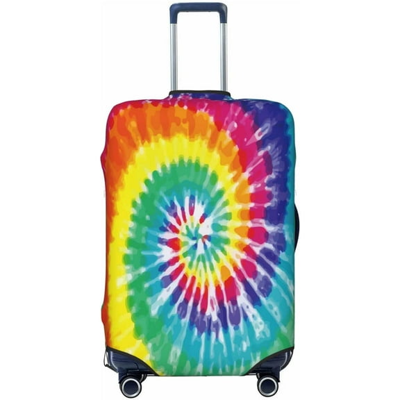 Highly Elastic Spandex Suitcase Cover Luggage Cover Protector X-Large Fits 29 to 32 Inch Tie Dye Rainbow Colorful Prints