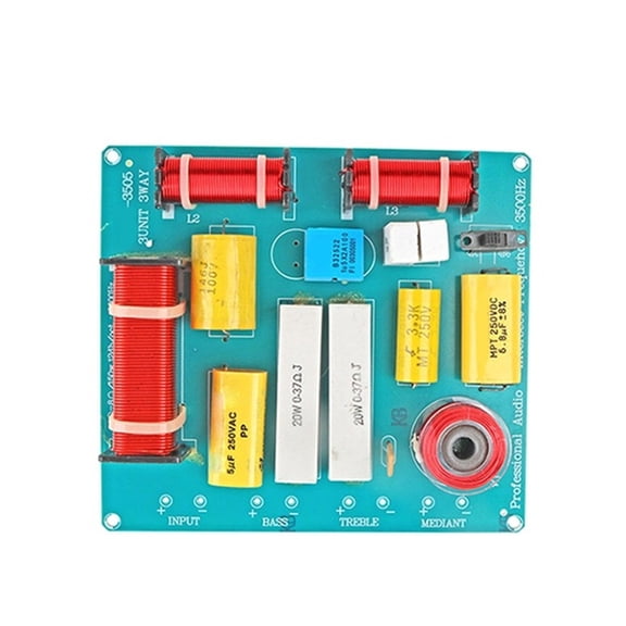 Highly Fidelitys 300Watt 3Band 3 Way Treble Midrange Bass Crossover Passive Networks For Speakers Enthusiasts
