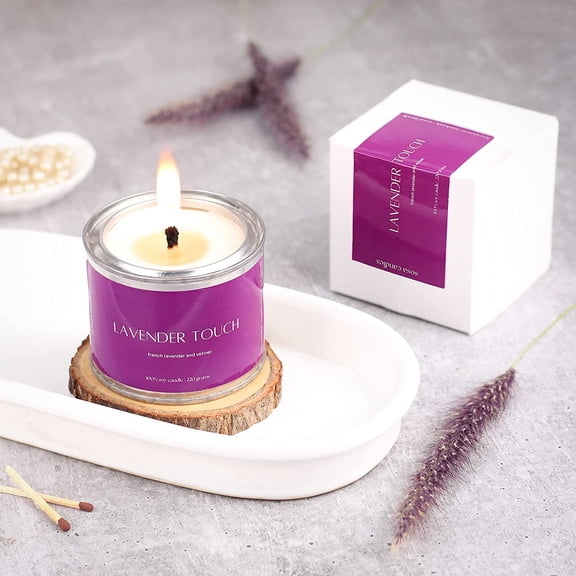 Highly Lavender Touch Scented Candles | Stress Buster Candles | Scented Candles For Home Decor | Travel Friendly Candles | Candles Gift Set | Scented Tin Container Candles | Candles For Gifting -50hrs
