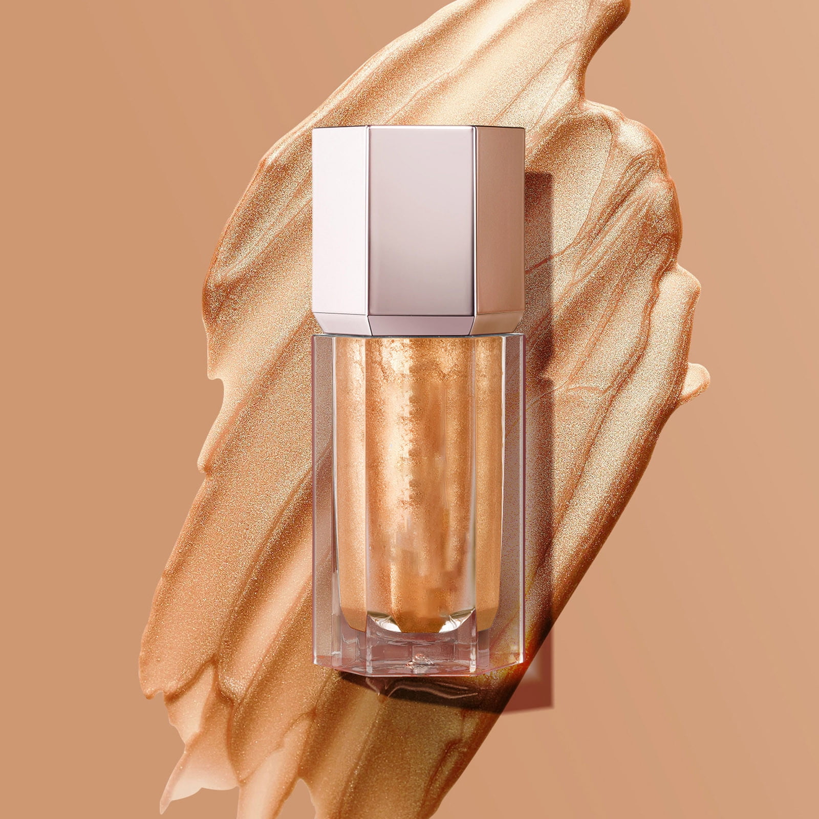 Highly Pigmented Liquid Highlighter Built In Sponge Tip Complexion Wand