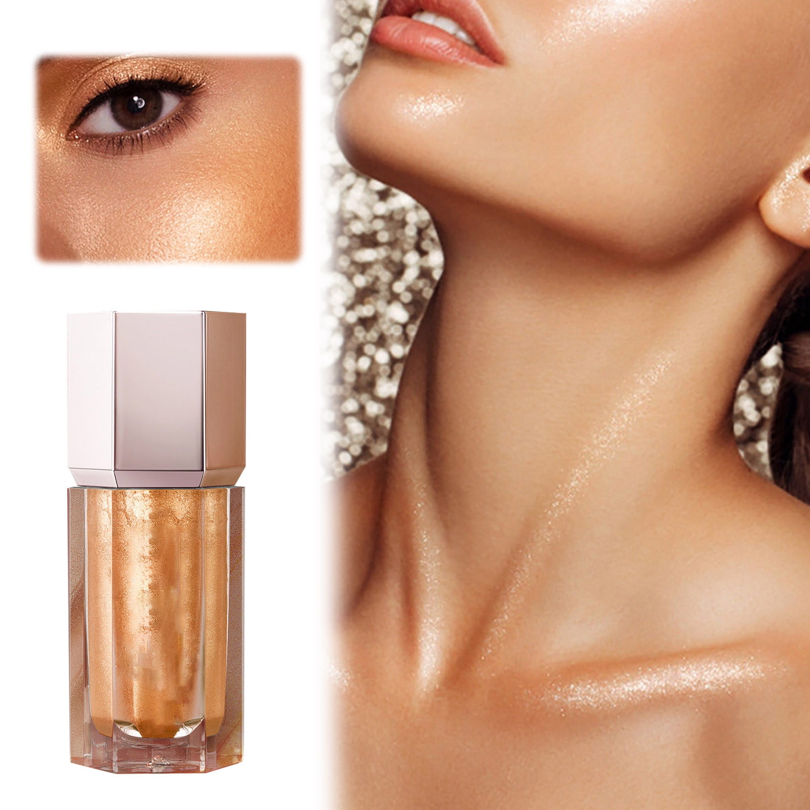 Highly Pigmented Liquid Highlighter Built In Sponge Tip Complexion Wand