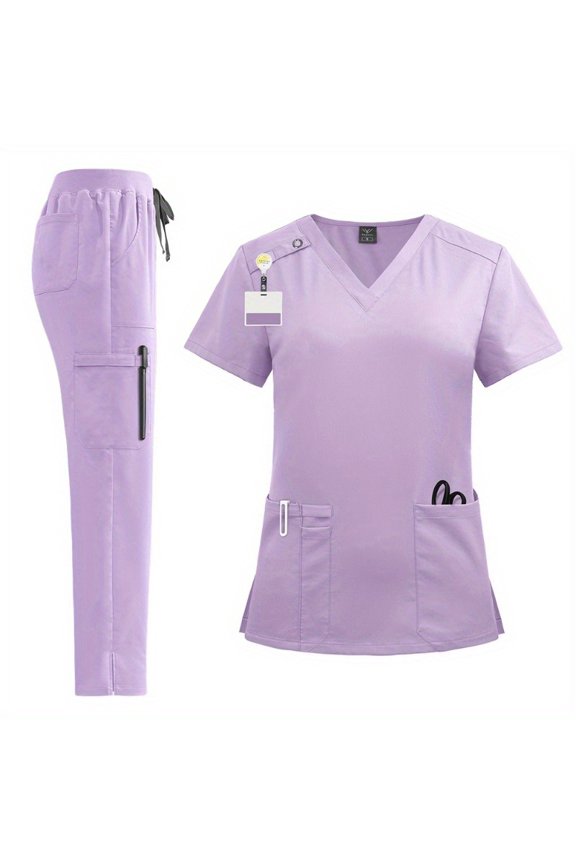 Highly Popular Scrub Sets in Europe, America and Southeast Asia: Ideal for Daily Work Two-Piece Uniforms, Comfortable Workwear