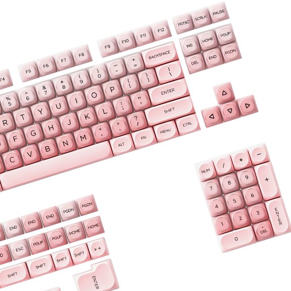 Highly Profile HOA 10MM PBT+PCs Keycap Set With Smooth Texture Lipstick Keycaps For Customs Mechanical Keyboards