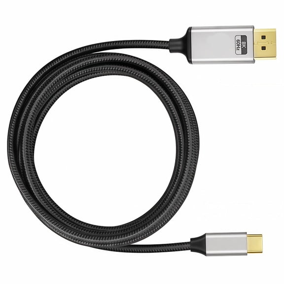 Highly Resolution USB C to Video Cable 8K60Hz 4K144Hz Improved Picture Quality 32.4Gbps Transmission Speed