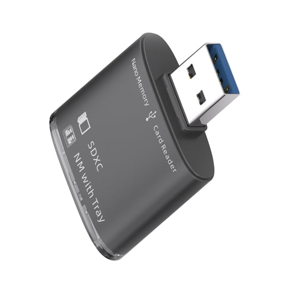 Highly Speed 2 in 1 USB2.0/USB3.0 to Card Reader Memory Card Reader Speed Data Transfer for Desktops and Laptops