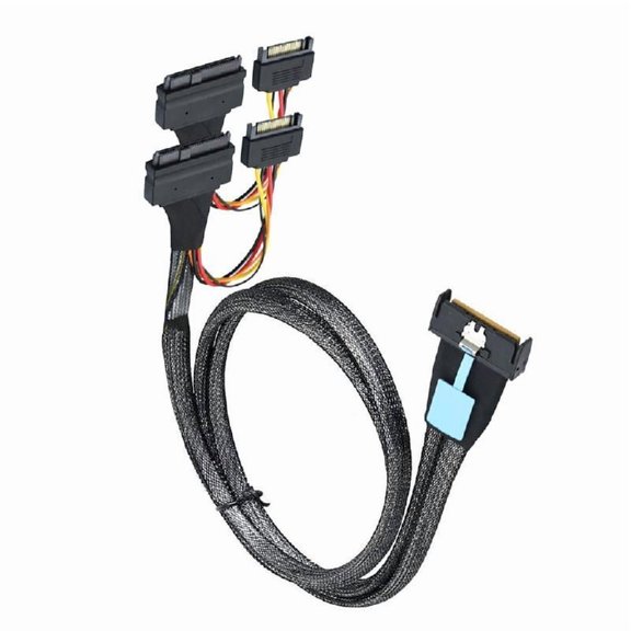 Highly Speed 50cm Server Data Transfer Cable for 8i To SFF 8639