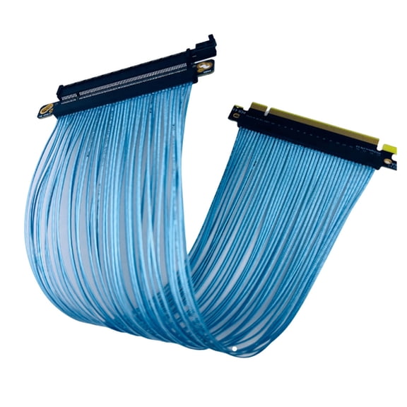 Highly Speed PCIe4.0 X16 Risers Cable GPU Extension Cable 32GB/s 12V Power Supply for AI Server 3090 GPU Silver Plate