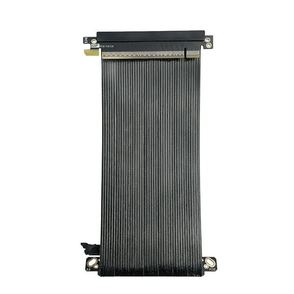 Highly Speed PCIe5.0 X16 Risers Cable For ITX Case Featuring Double Reverse And Low Impedance 0.9mm Thickness