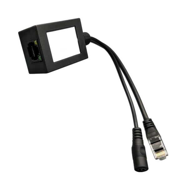 Highly Speed POE Splitter Adapter for DC12-30V Input and Ethernet Connectivity for Solar Battery Systems 170mm Cable