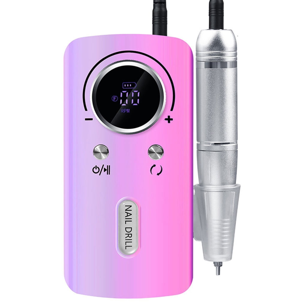Highly Speed Rechargeable Nail File Kit 45000 RPM For Gel Nail Pedicure Manicure