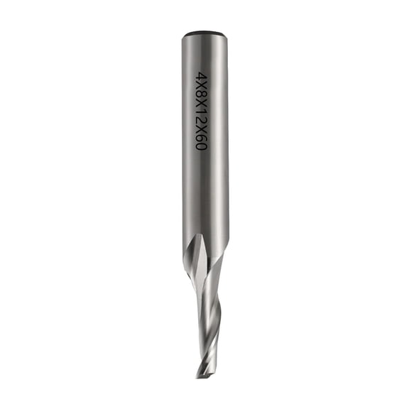 Highly Speed Steel Router Bit Single Flute End Mill For Aluminum Cutting In Various Size 8mm Shanks Diameter