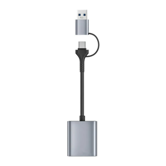 Highly Speed USB 3.2 Gen2 Cfast Type A Card Reader With Double USB C and USB A Connectors Aluminum Portable Design