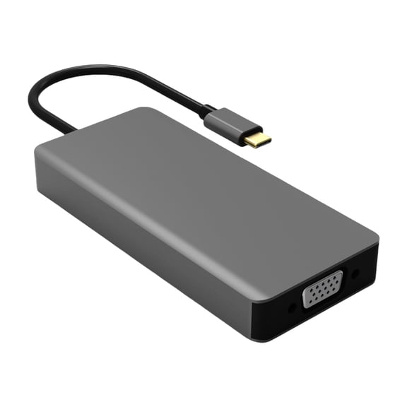 Highly Speed USB C Hubs USB C to Video /VGA Converters with Additional 3USB Port for Multitasking Diverses Computings