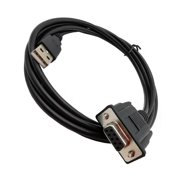 Highly Speed USB to RS232 Converters Cable USB Male to RS232 Female Cable for and Laptops Data Exchange