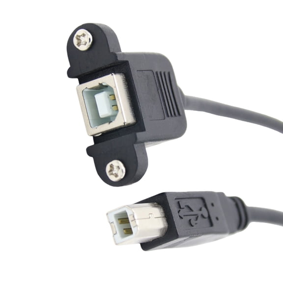 Highly Speed USB2.0 Extension Cable USB2.0 Printer Cable with Secure Panel Mount Design Plugs and Play USB Extender
