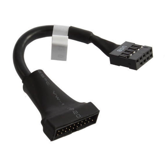Highly Speed USB3.0 Header to USB2.0, 20Pin USB3.0 to 9Pin USB2.0 Converters Adapter Cable for Efficient Data Transfer
