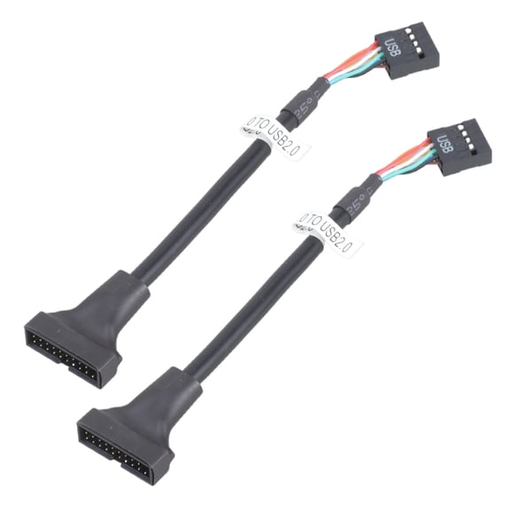 Highly Speed USB3.0 Header to USB2.0, 20Pin USB3.0 to 9Pin USB2.0 Converters Adapter Cable for Efficient Data Transfer